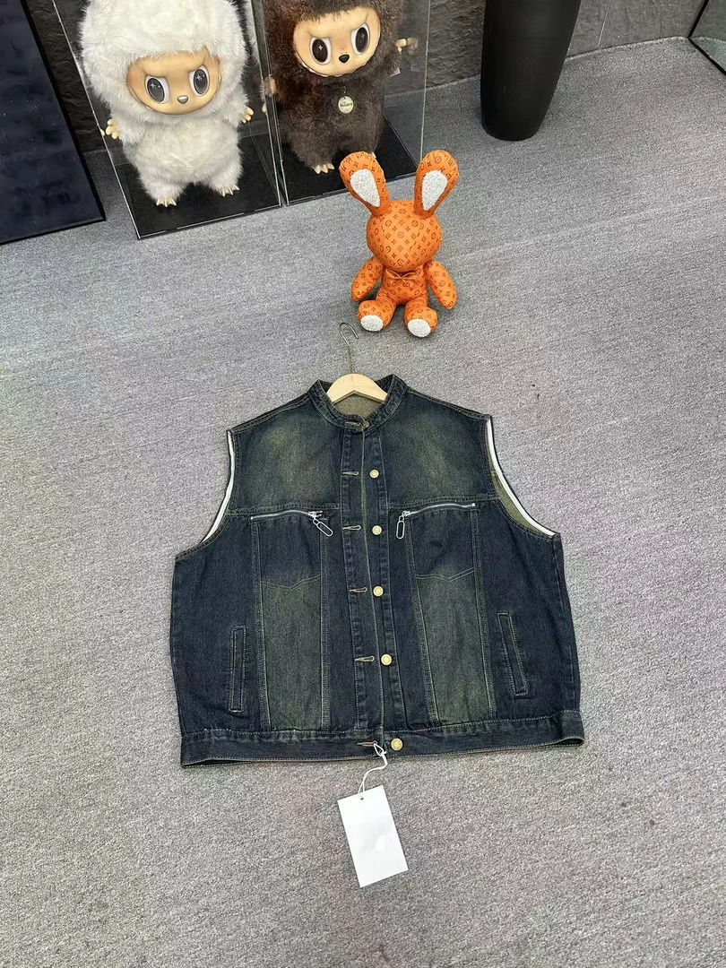 685 大板宽松牛仔马夹