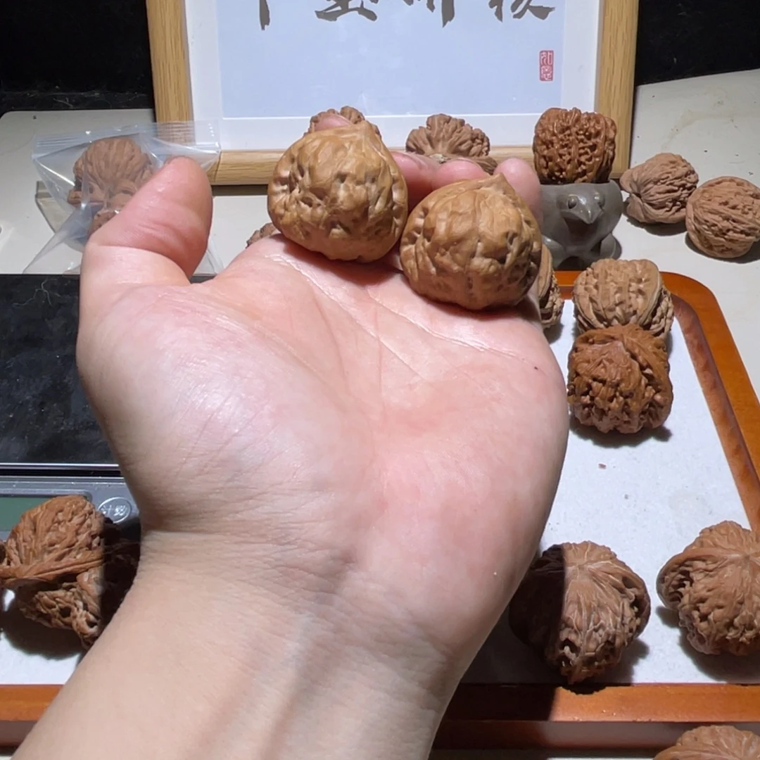 吊坠文玩核桃34全品古蝉