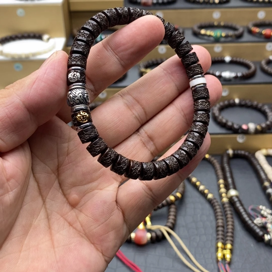 椰蒂手串原生态椰嘎双标搭配款8❌6