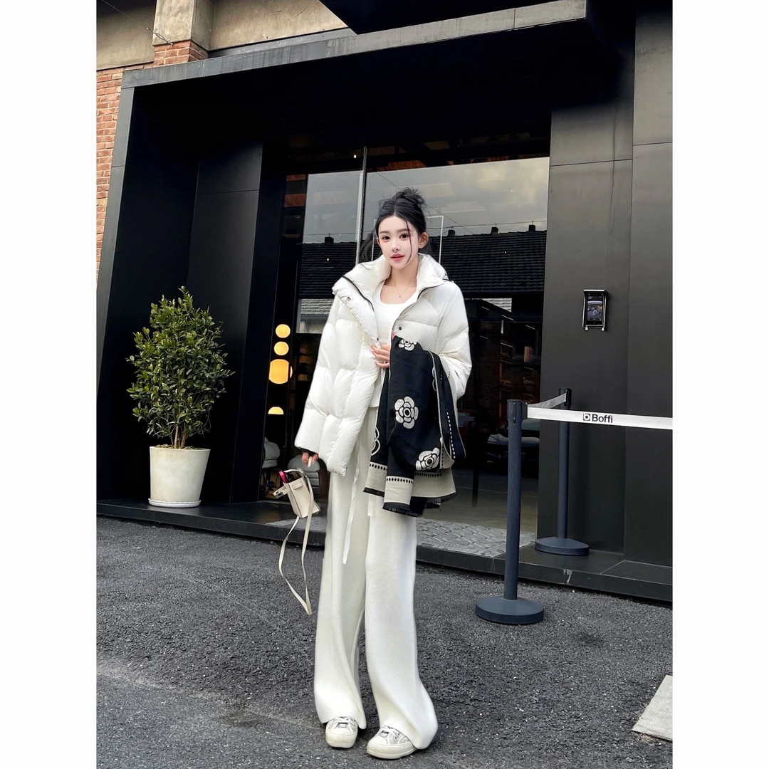 90白鹅绒短款羽绒服云感泡芙零压感极寒高奢户外简约运动时尚3308