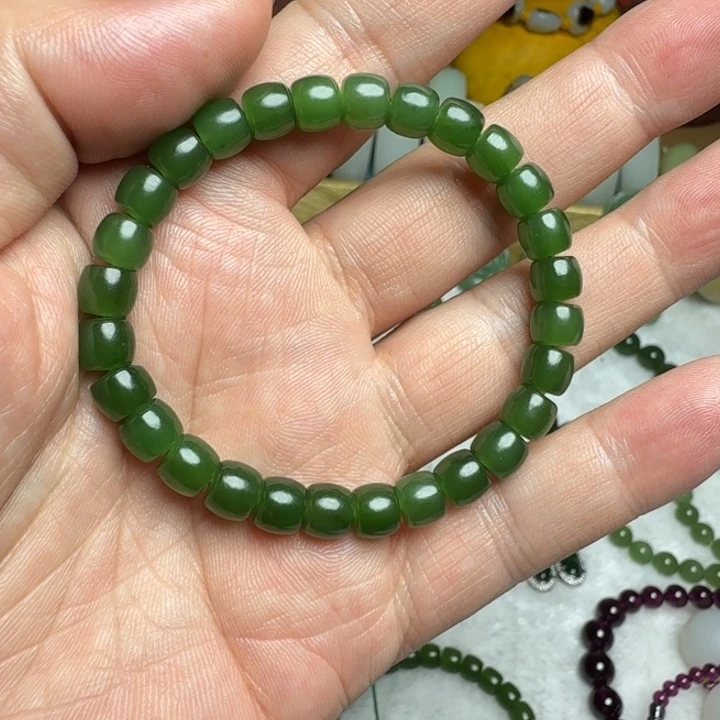 和田玉（碧玉）未镶嵌手串