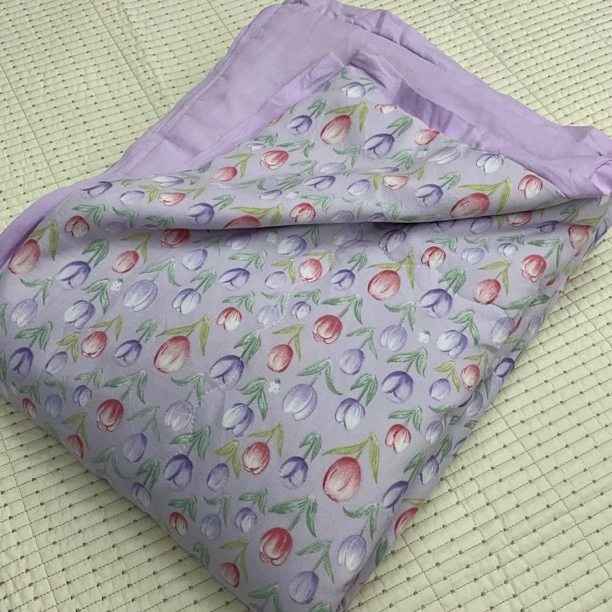 单人针织棉夏被（紫郁）软乎乎儿童空调被学生轻柔空调被