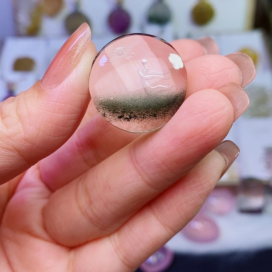 未镶嵌水晶吊坠(赠链)