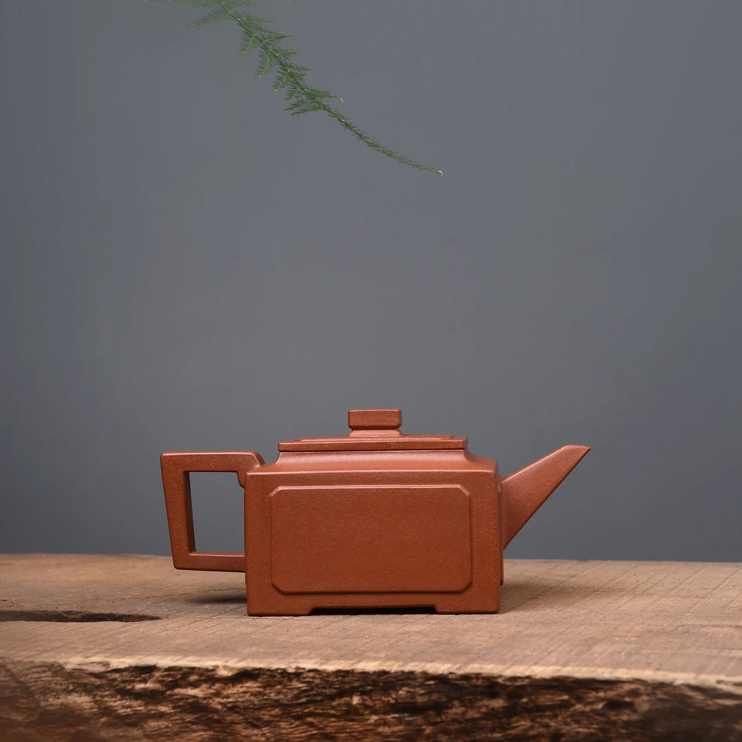 宜兴紫砂壶、和美、原矿黄龙山大红泥