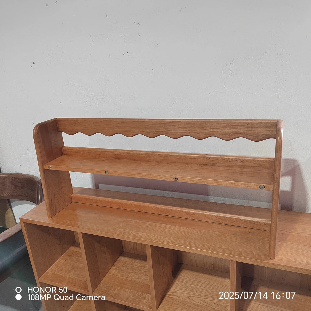 瑕疵无售后 樱桃木书桌上座 97*18*43