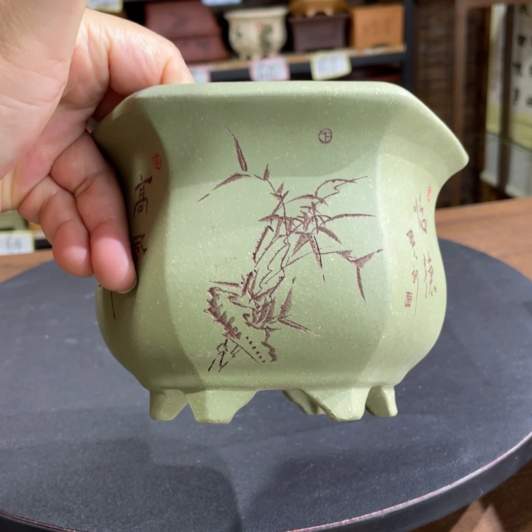 紫砂花盆紫砂花盆在