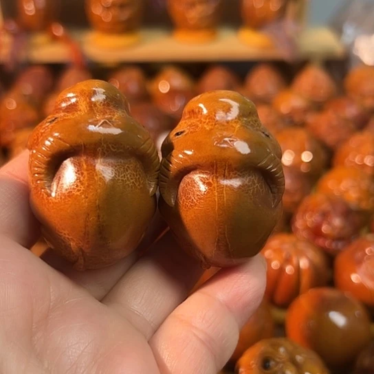 橄榄核手串/手链小母牛一对