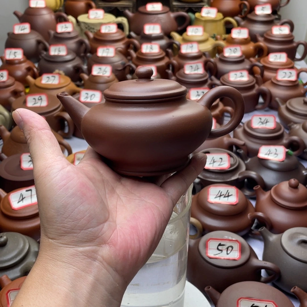 紫砂茶壶宜兴紫砂半手工