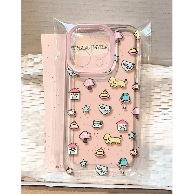 可爱小狗房子适用苹果16 15手机壳iPhone13promax防摔14 12男女11