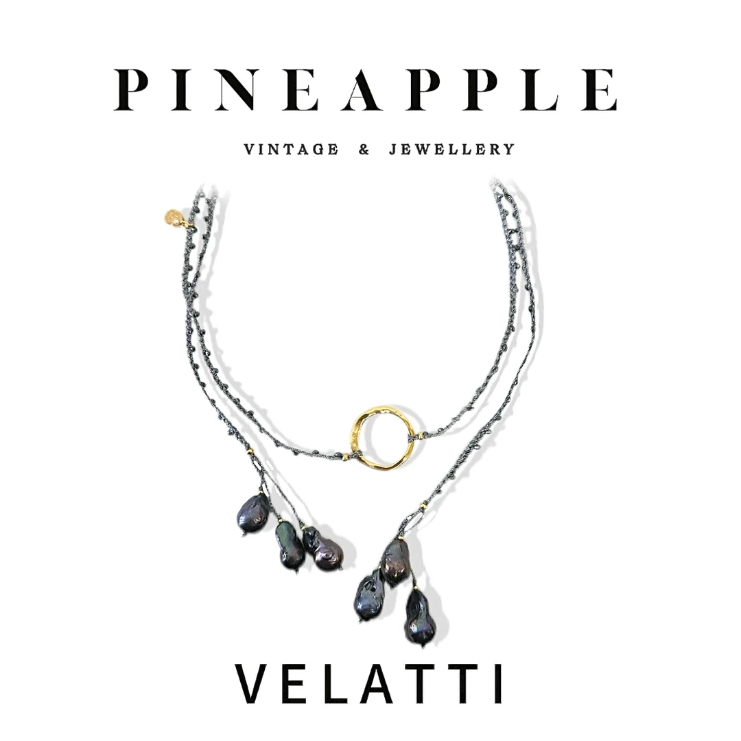 合金项链 菠萝中古Velatti项链LK8552