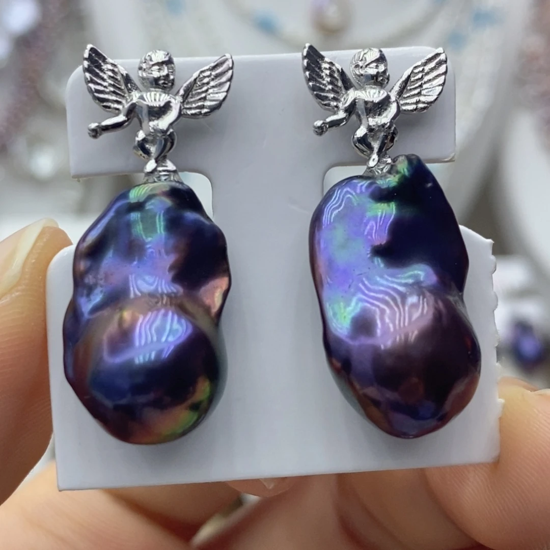 淡水珍珠耳饰未镶嵌