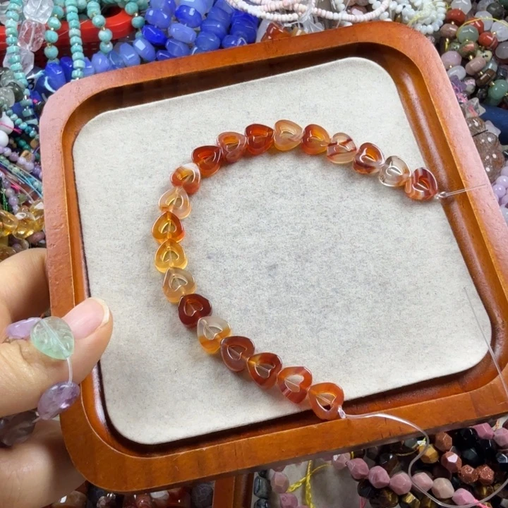 五***）水晶珠宝半成品未镶嵌半条