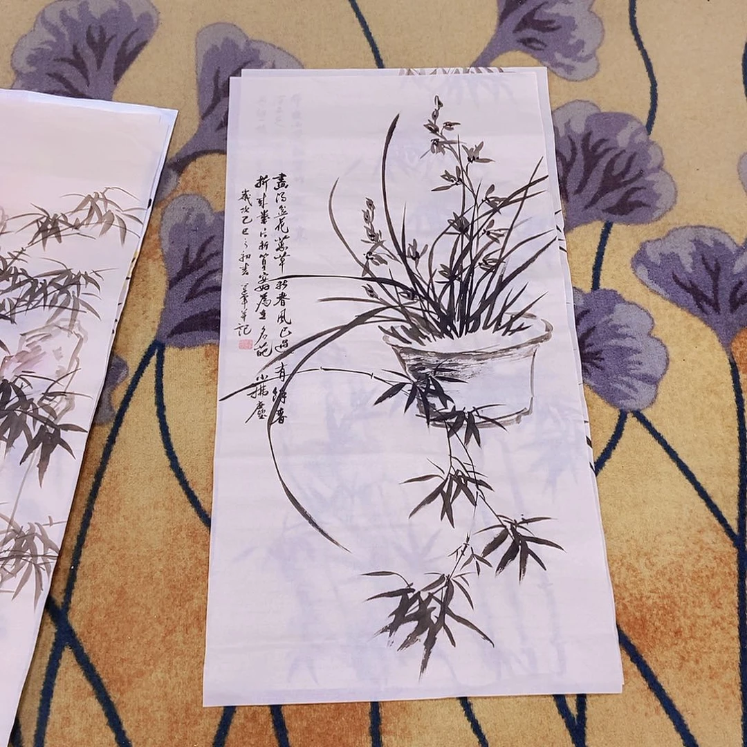 国画w****i手绘作品段联军50.100
