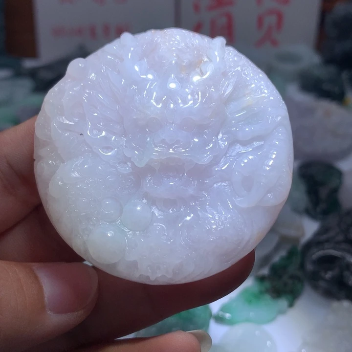 翡翠未镶嵌颈饰保真天然A货翡翠