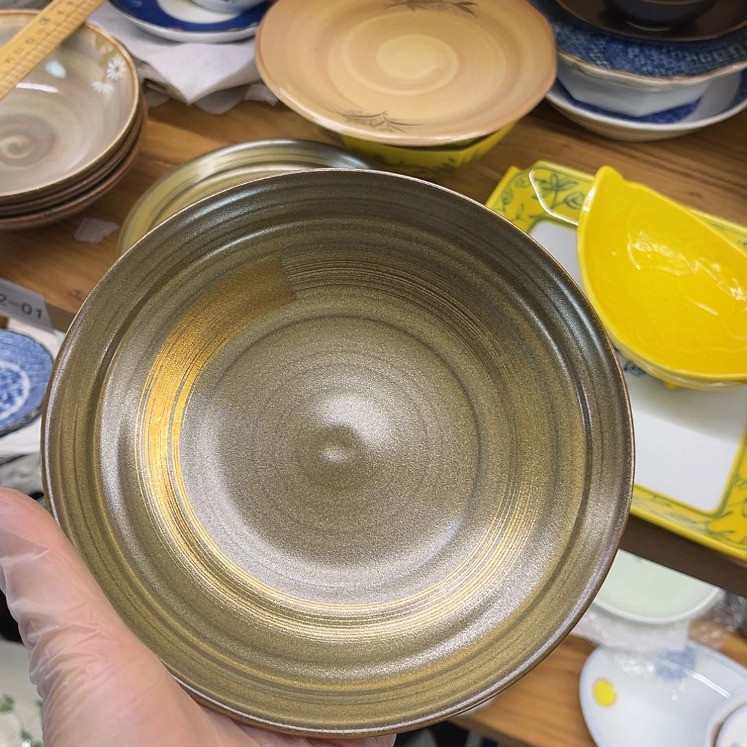 瓷片橘吉金采盘子29