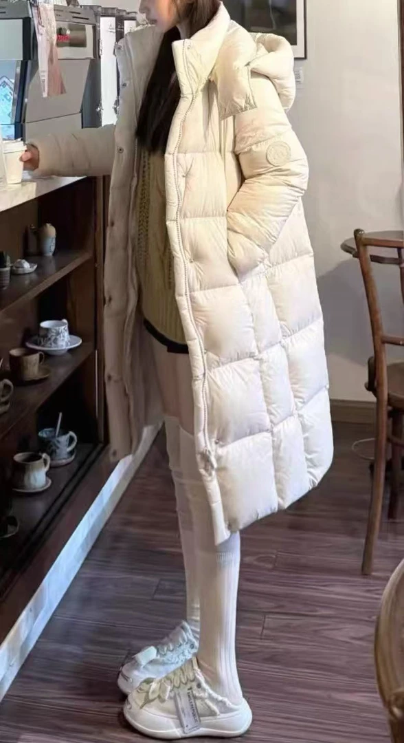 【晨浠定制】新款冬季时尚长款加厚棉服外套1958