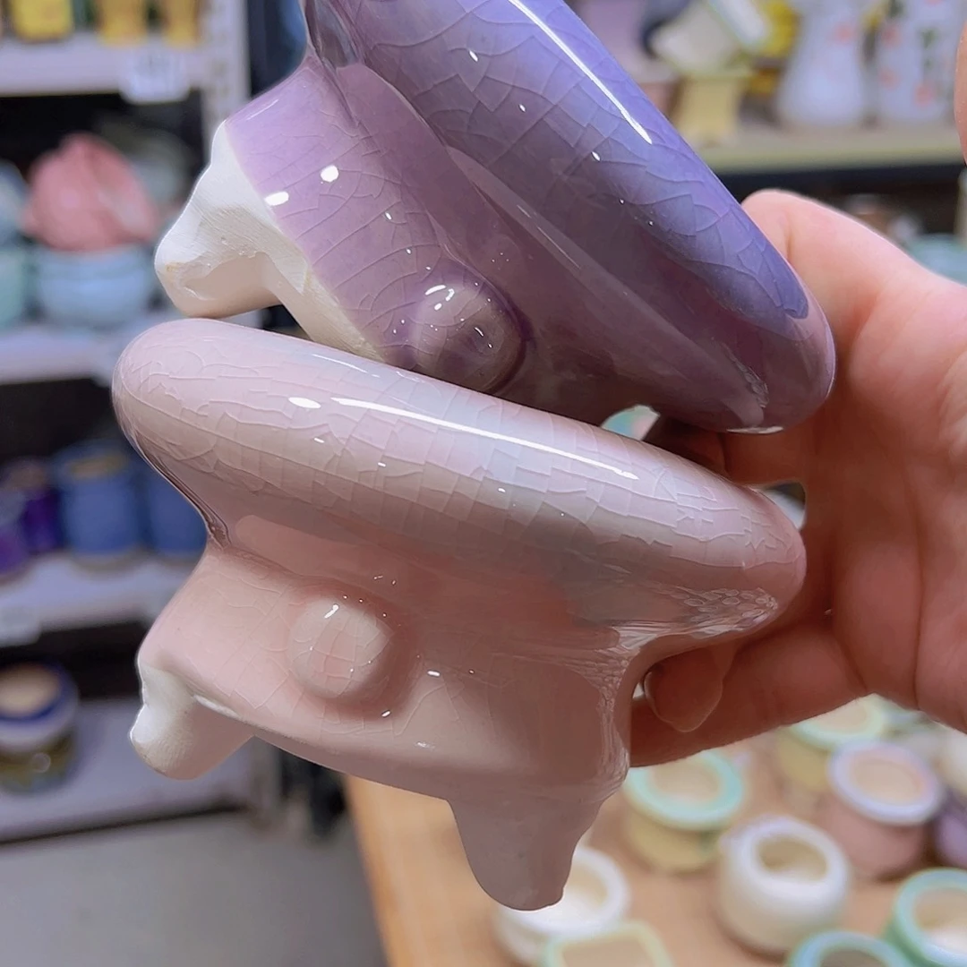 红陶陶瓷花盆当场满12包邮