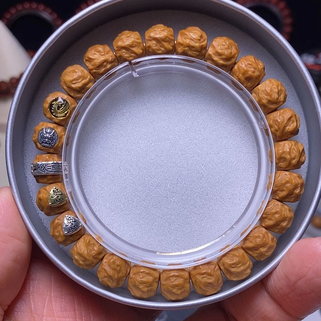 手串猴头核桃五标龙蛇之变尺寸10左右全品精工