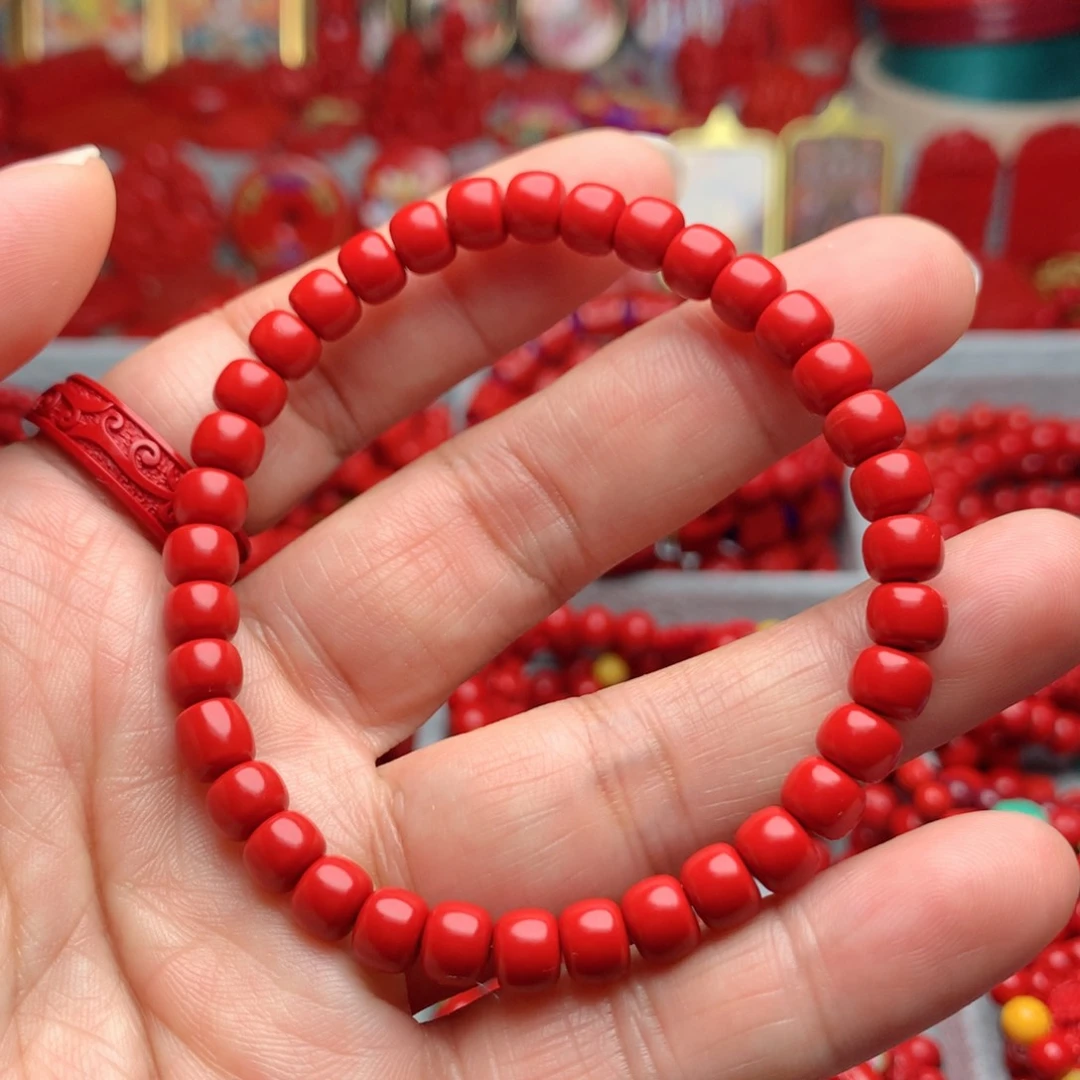 天然辰砂工艺品朱砂手串