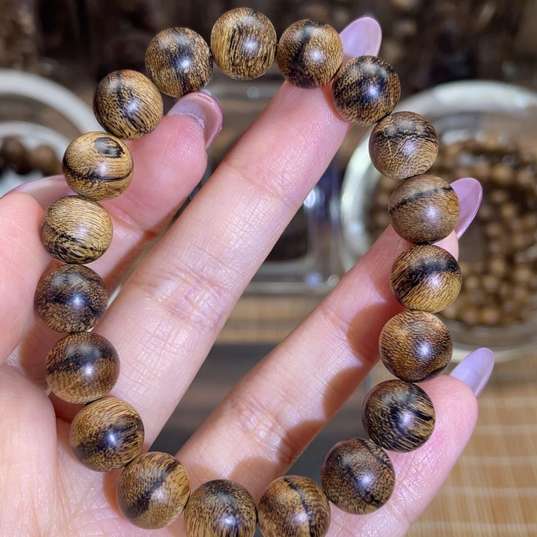 【闪购商品】沉香手串达拉干黄皮虎斑纹1.0