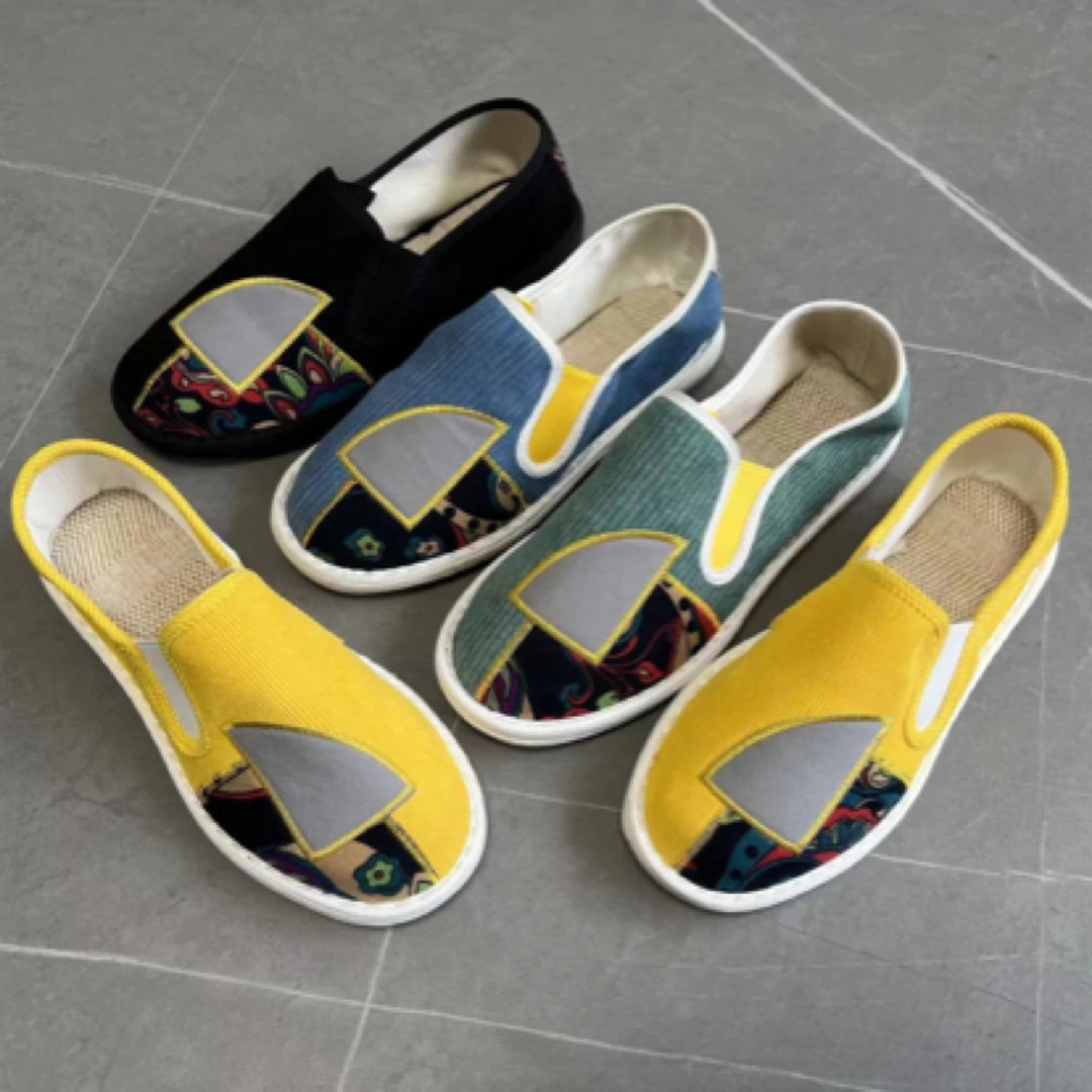 LY男女同款休闲懒人布鞋透气吸汗防滑耐磨老北京布鞋夏季一脚蹬