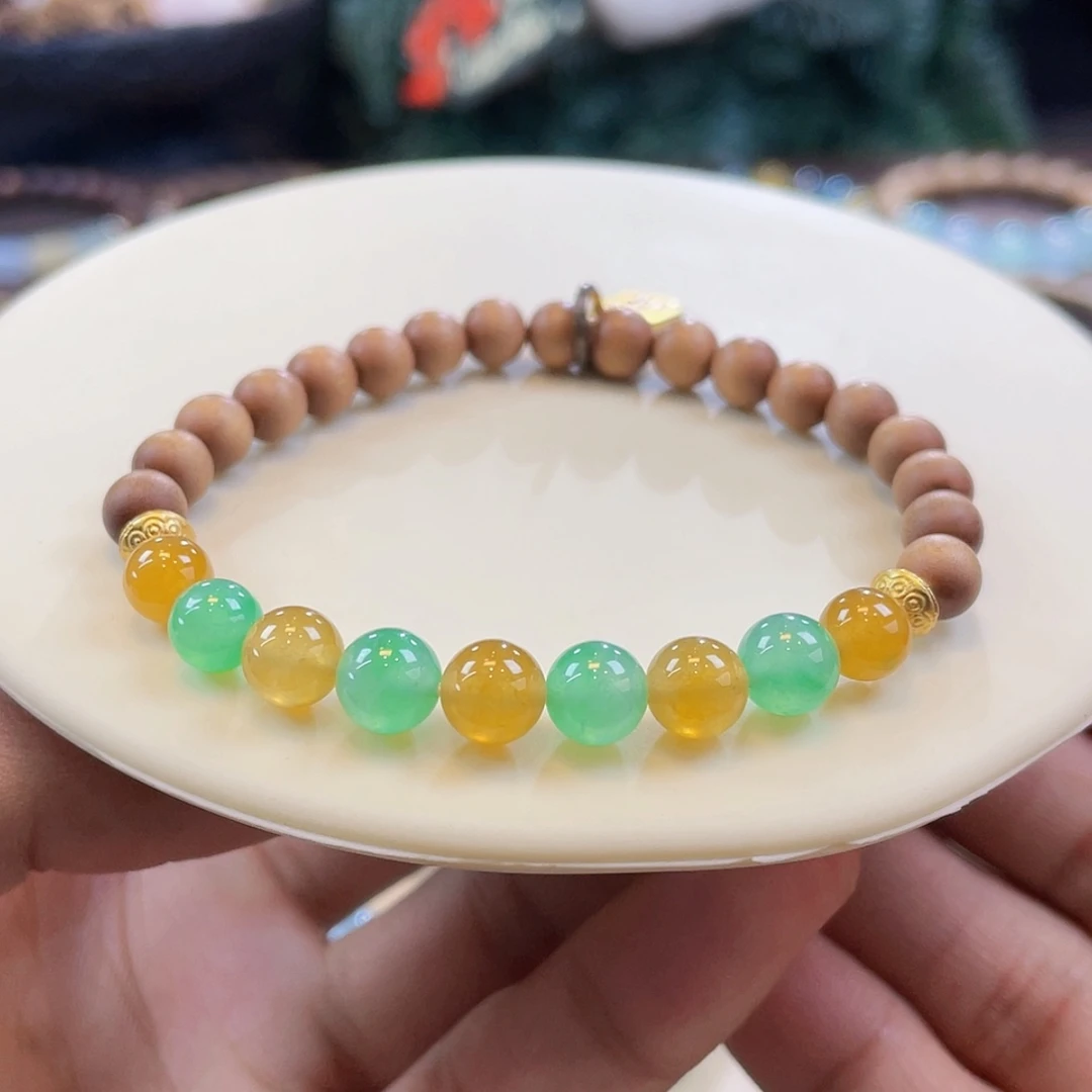 【闪购商品】未镶嵌手链翡翠双彩