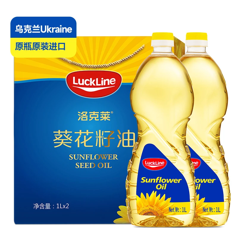 【乌克兰原瓶原装】洛克莱进口葵花籽油2L礼盒装物理压榨精炼食用油