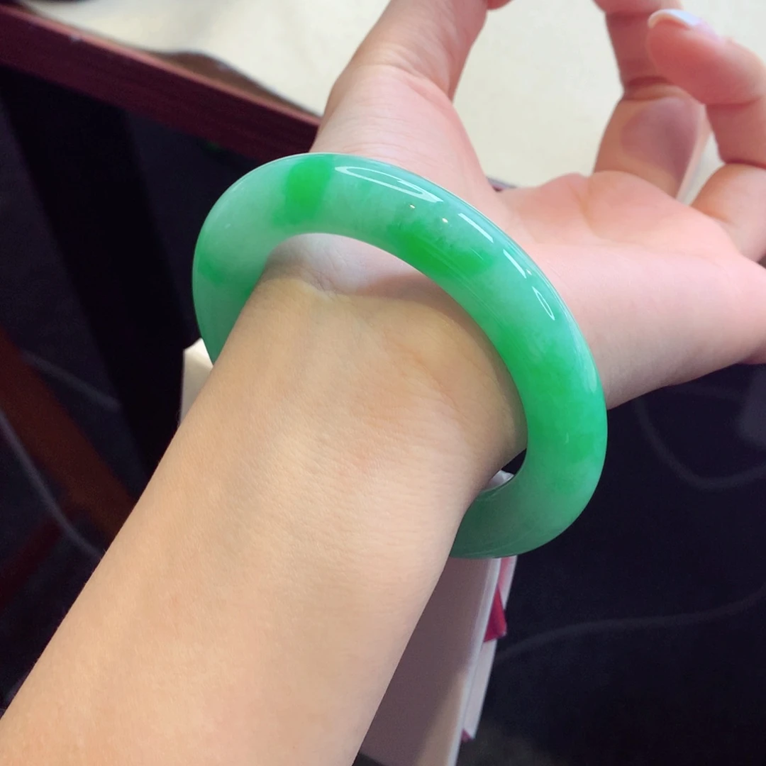 未镶嵌手镯翡翠42号圆条77