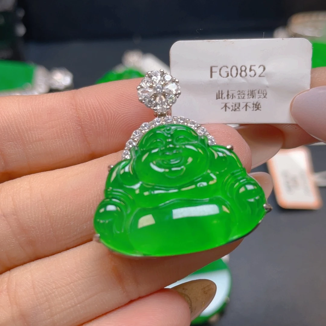 【闪购商品】颈饰银S925镶嵌翡翠翡翠