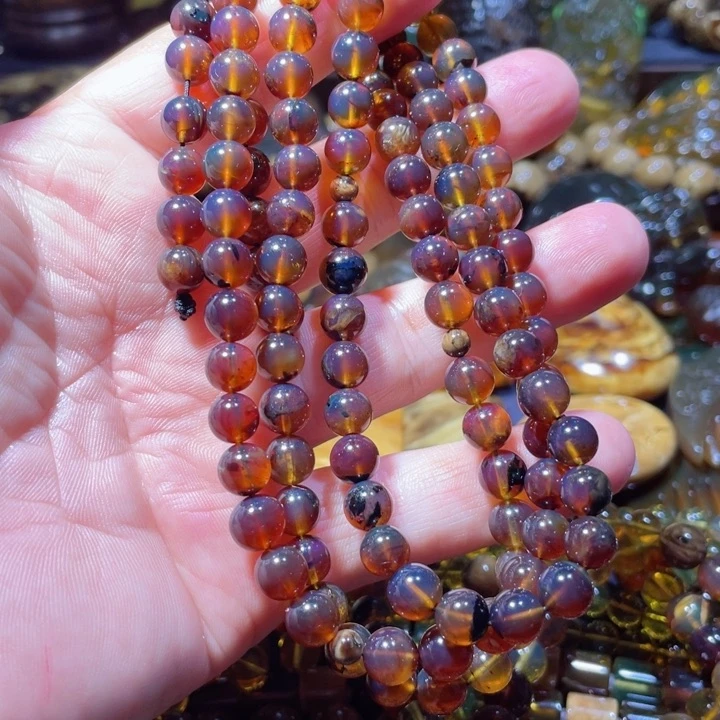 琥珀手链未镶嵌敏*