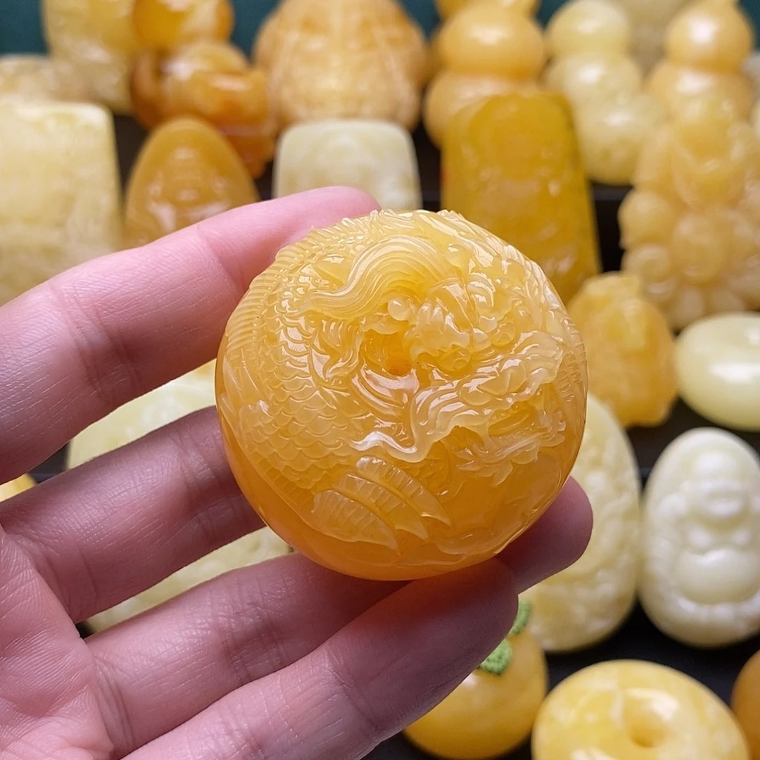 琥珀颈饰未镶嵌琥珀蜜蜡吊坠