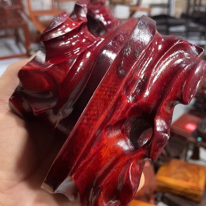 香榧木红木底座工艺品2个