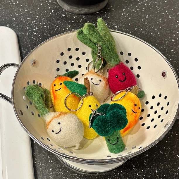 韩国ins风羊毛毡果蔬挂件