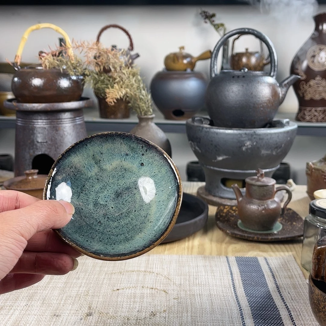 壶紫砂粗陶实用茶盘