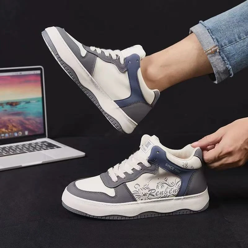 男款加绒高帮厚底鞋39-44【71060】