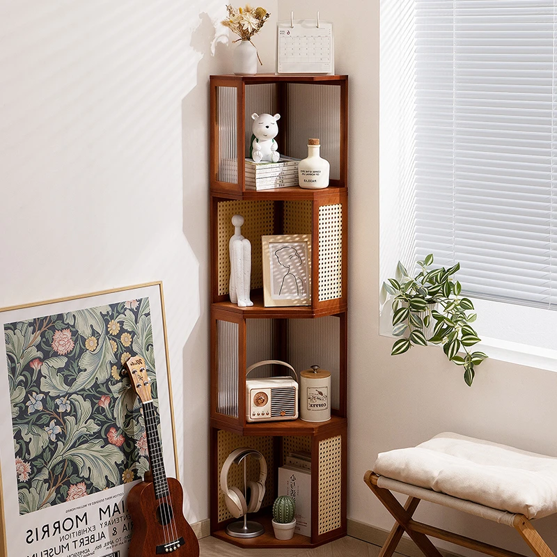 书架落地置物架桌面书柜子家用儿童客厅简易展示柜杂物柜卧室靠墙