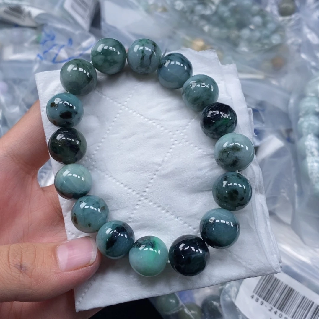 未镶嵌手串翡翠珠串