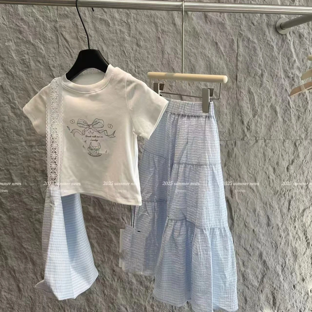 Q1555儿童休闲套装（T恤+裙子）