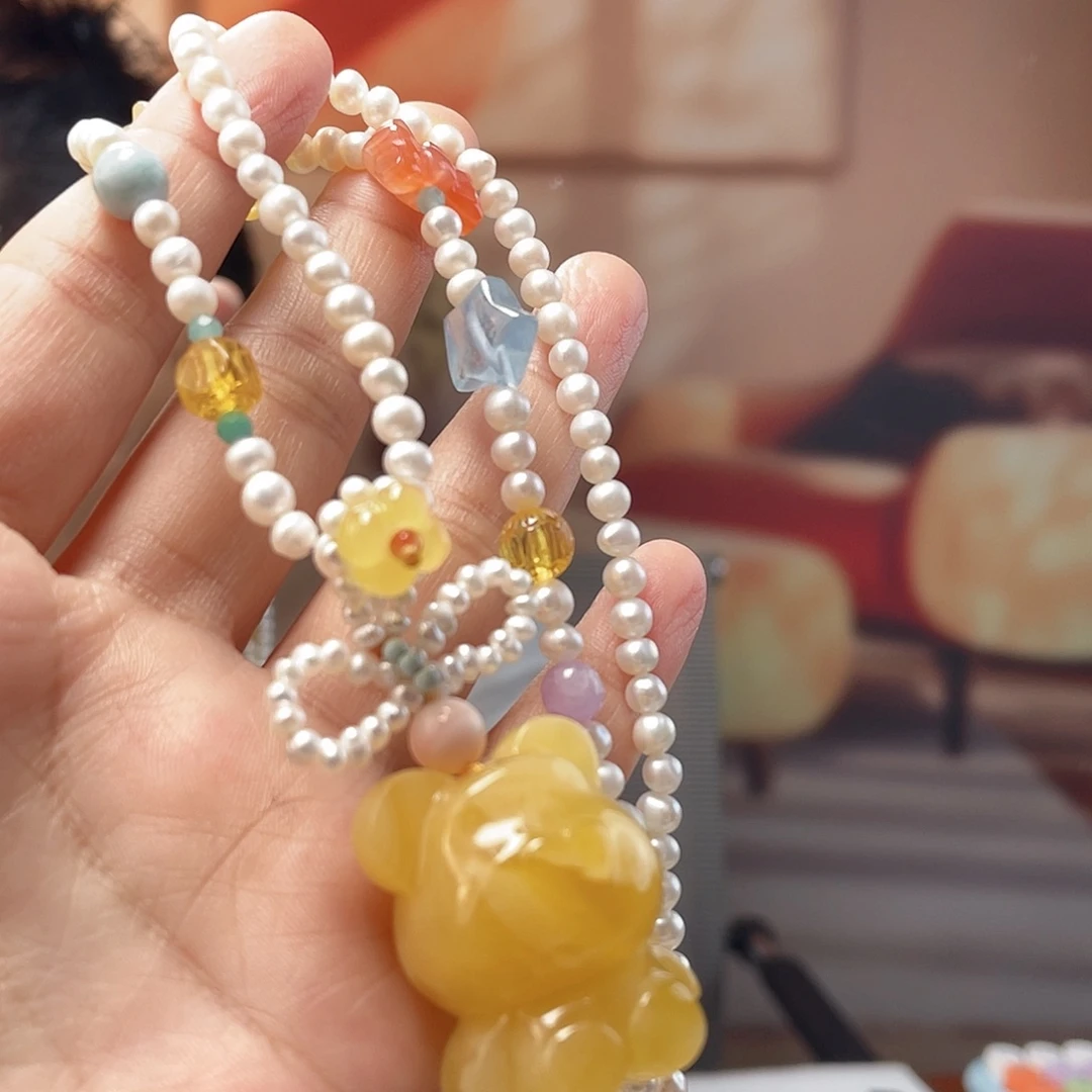 蜜蜡未镶嵌裸石蜜蜡吊坠