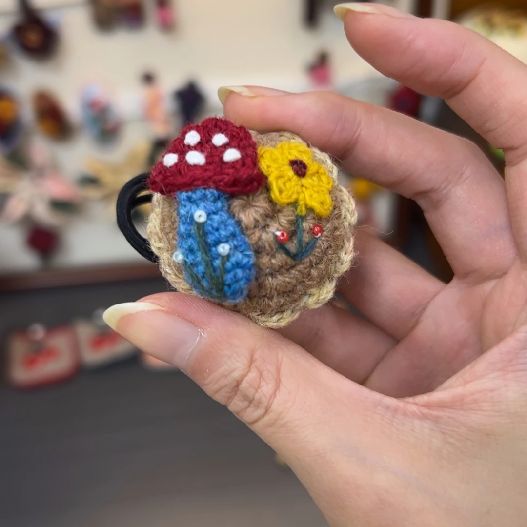 毛绒钩织刺绣手工包包玩偶居家用品