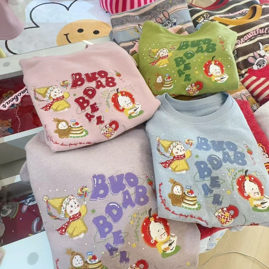 【星星派对】成人儿童卫衣慵懒风韩版撞色长袖打底亲子