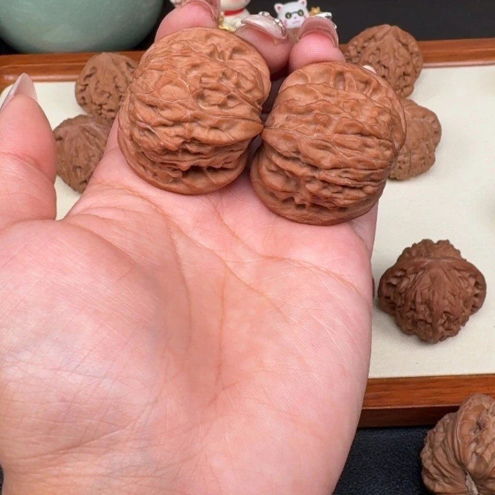 文玩核桃把件全品磨盘40