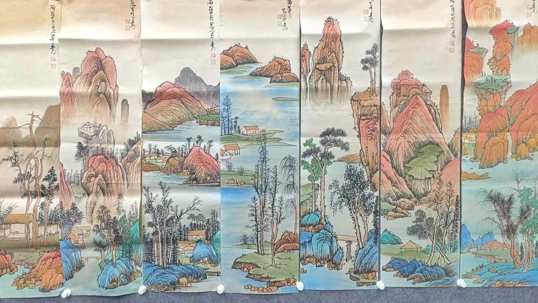 【盛泽】精品十二条屏装饰画通用链接