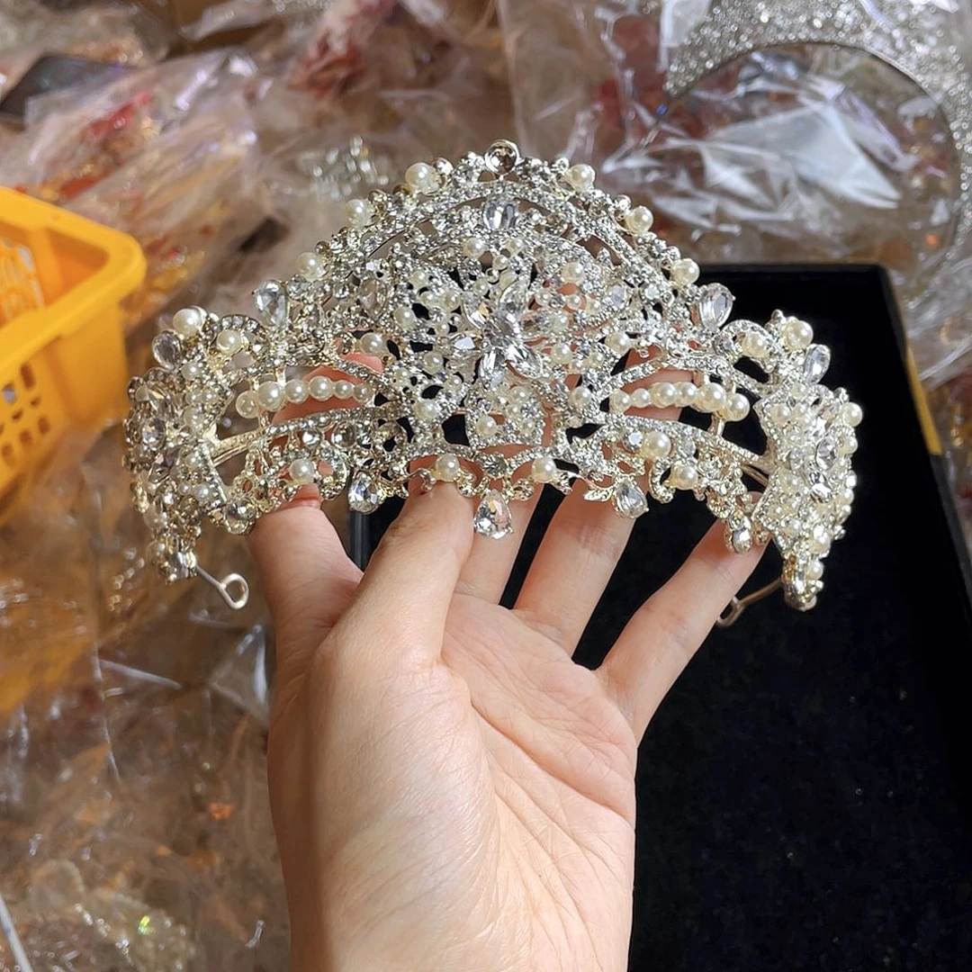 混合材质新娘头饰不退换不售后默认瑕疵