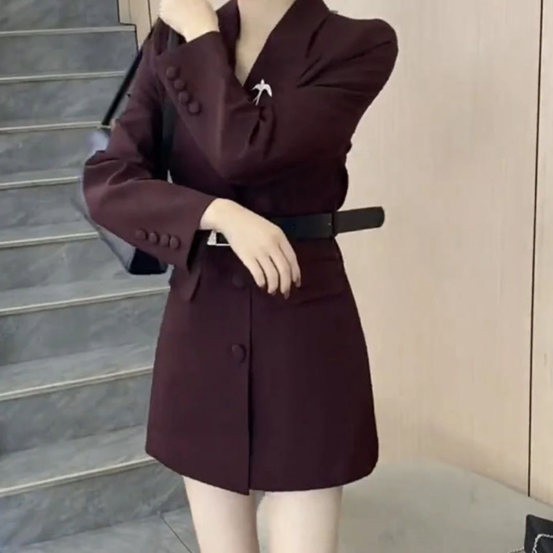 新款小个子西装裙短裤收腰显瘦西服裙（不含胸针）