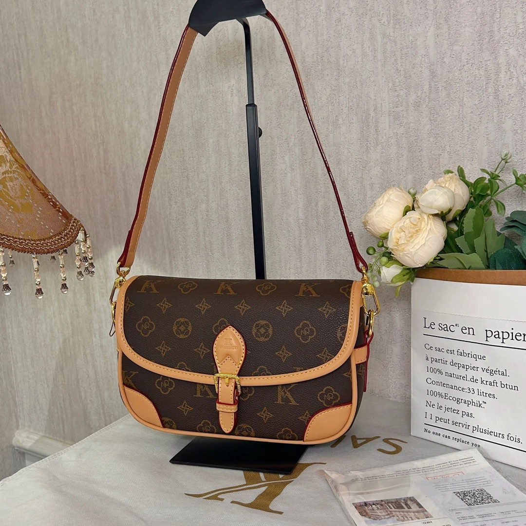 【法棍包】带三条肩带-秋冬新款单肩斜挎百搭包包