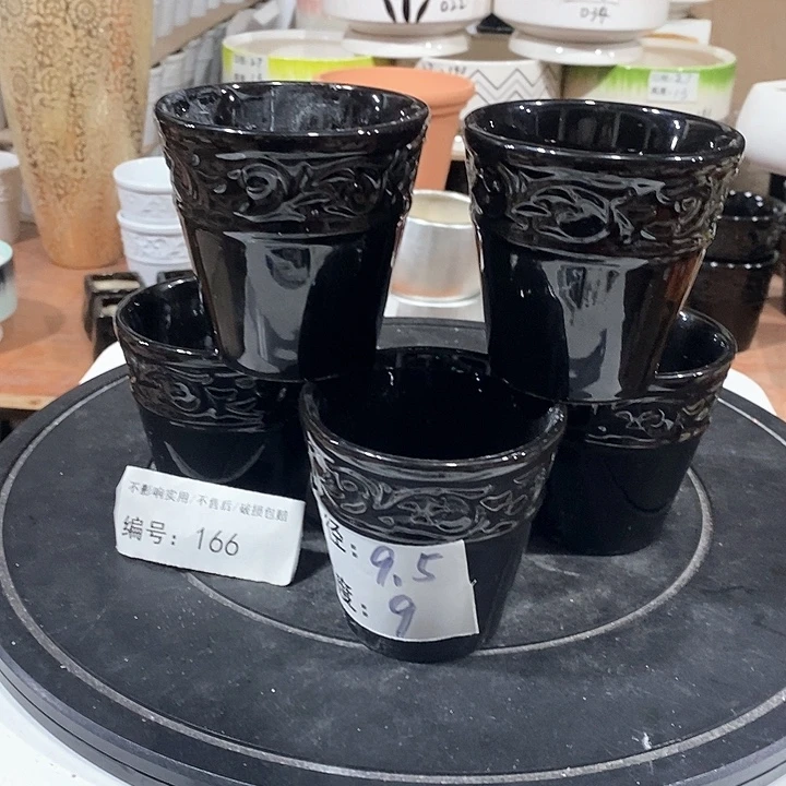 微瑕花盆-166-口9.5×9-5个