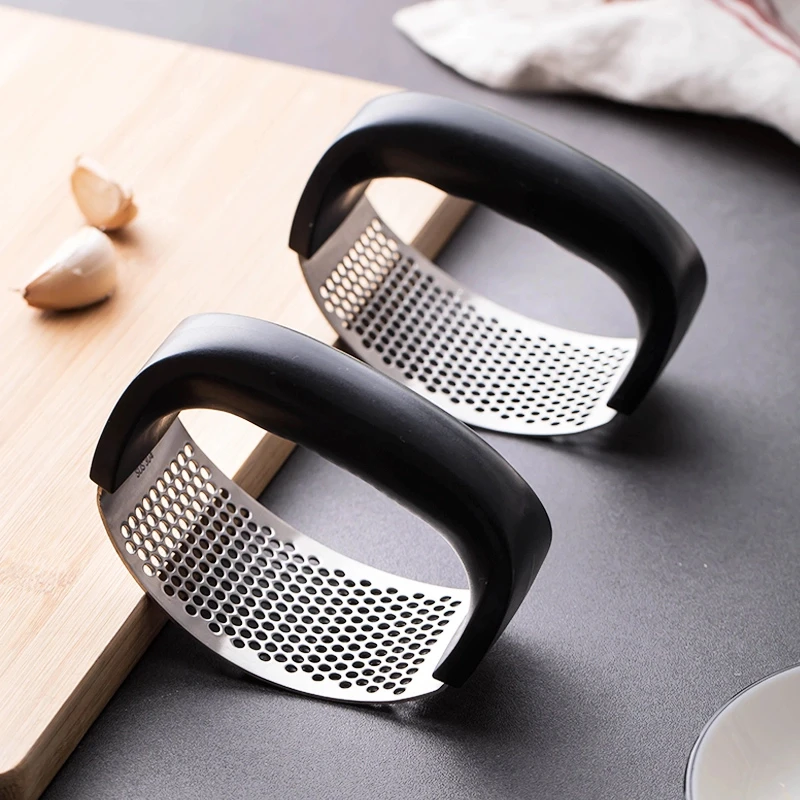 佳美萱家用手动不锈钢环形压蒜器捣蒜器大蒜捣碎器蒜泥器