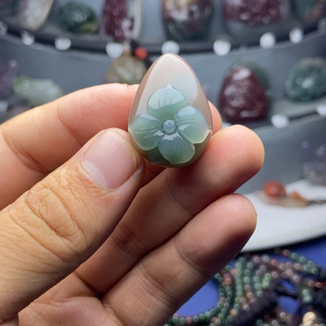 江***涛玛瑙/玉髓未镶嵌颈饰