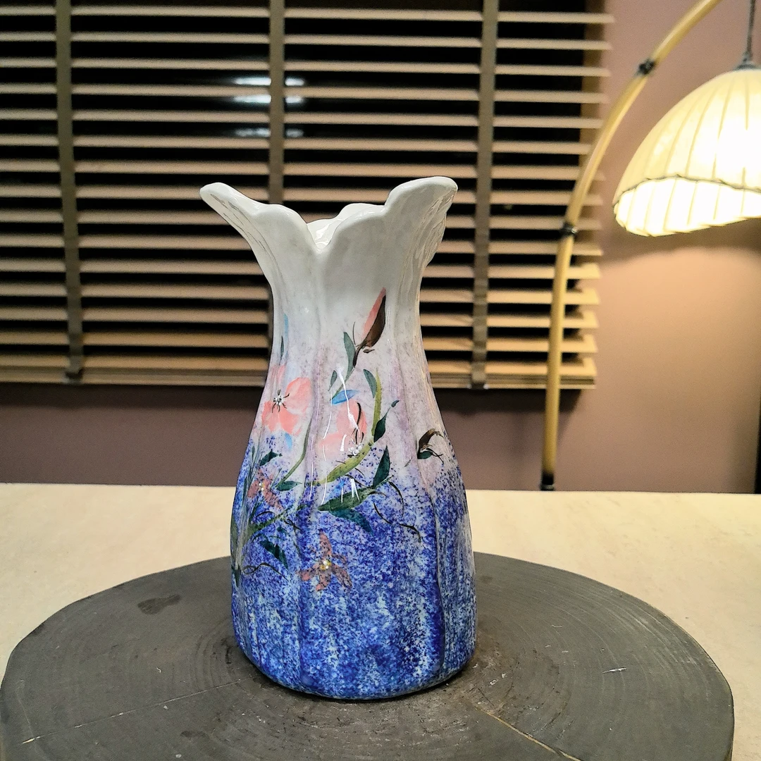 069景德镇陶瓷花瓶创意花插客厅电视柜餐桌水培鲜花干花插花摆件